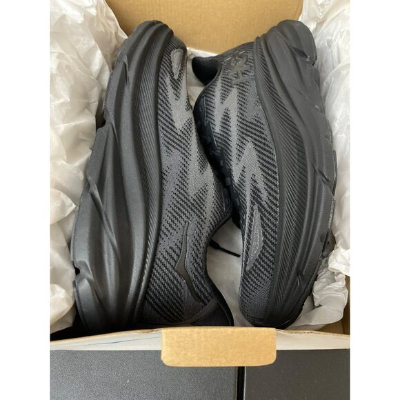 New Hoka Clifton Running Shoes Size 8 Black Breathable Athletic Sneaker Shoes - Picture 7 of 10